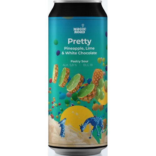 Pretty Pineapple Lime White Chocolate Pastry Sour 500ml