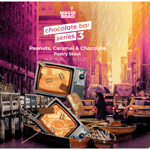Chocolate Bar Series 3: Peanuts, Caramel & Chocolate 500ml