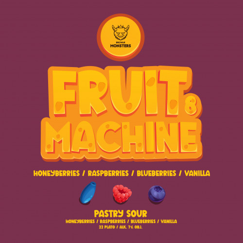 Fruit Machine 8: Honeyberries, Raspberries, Blueberries & Vanilla 500ml