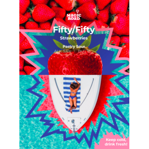Fifty/Fifty - Strawberry 500ml